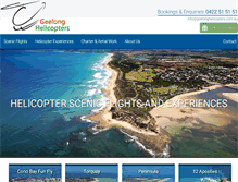 Tablet Screenshot of geelonghelicopters.com.au